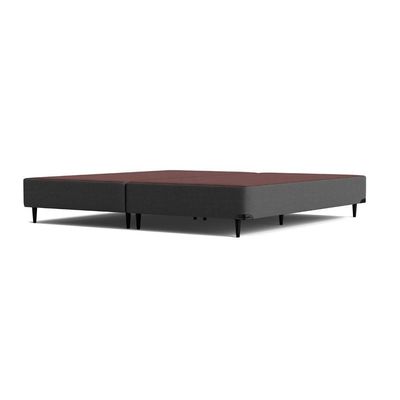 Base Sommier Camurça Cinza Queen (158x198x23) - Ortobom