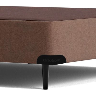 Base Sommier Camurça Bege Casal (138x188x23) - Ortobom