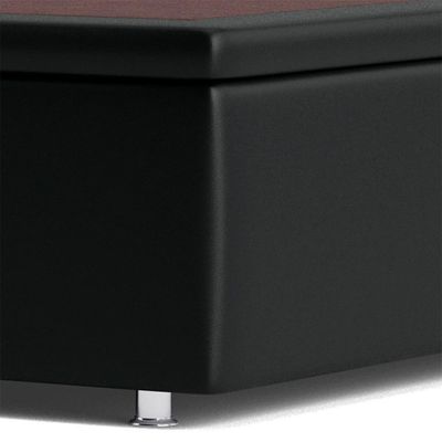 Base Baú Preto Super King (193x203x39) - Ortobom