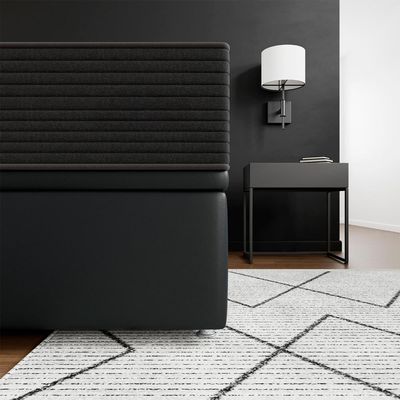 Base Baú Preto Super King (193x203x39) - Ortobom