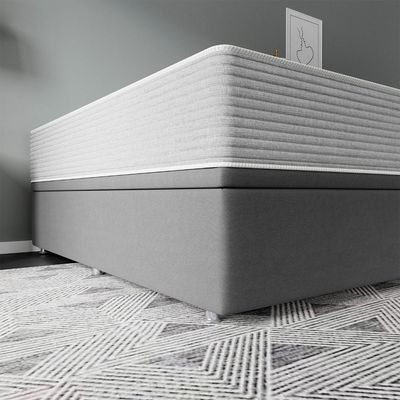 Base Baú Physical Camurça Cinza Queen (158x198x39) - Ortobom