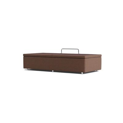 Base Baú Phy Camurça Bege Solteiro (88x188x39) - Ortobom