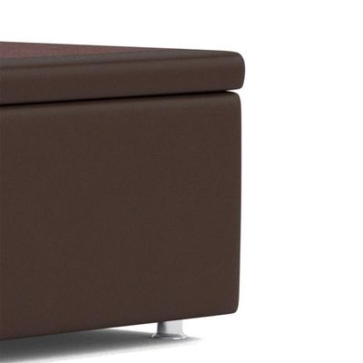Base Baú Phy Marrom Solteiro (88x188x39) - Ortobom