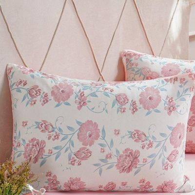 Jogo De Cama Queen Dreams Malha 100% Algodão 158x198x30cm Rosa Claro