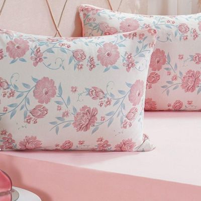 Jogo De Cama Queen Dreams Malha 100% Algodão 158x198x30cm Rosa Claro