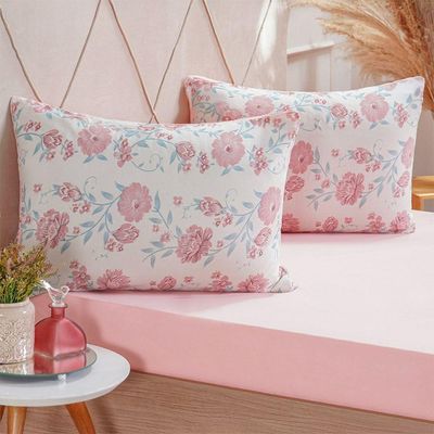 Jogo De Cama Queen Dreams Malha 100% Algodão 158x198x30cm Rosa Claro