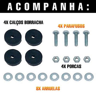 Suporte P/ Condensadora Barril 450mm X 300mm 7 A 12.000 Btus Até 50kg - Eos