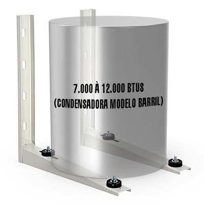 Suporte P/ Condensadora Barril 450mm X 300mm 7 A 12.000 Btus Até 50kg - Eos