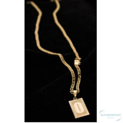 Cordão Grumet Duplo 3mm Inicial Com Pingente O
