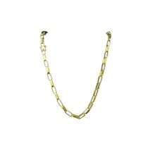 Cordão Corrente Tijolinho 7Mm Cor Semelhante Ao Ouro 18K