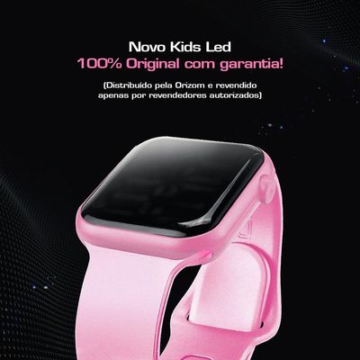 Relogio Digital Infantil Rosa + Oculos Proteção Uv + Caixa Kids Barbie
