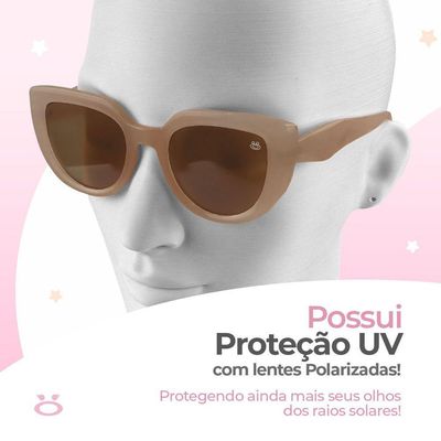 Oculos Sol Social Case Vintage Proteção Uv Praia Feminino