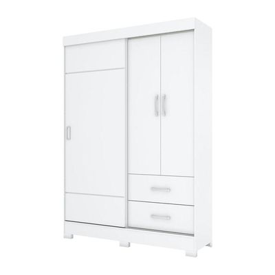 Guarda Roupa Solteiro 03 Portas 02 Gavetas Corba Briz