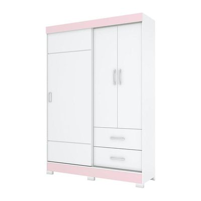 Guarda Roupa Solteiro 03 Portas 02 Gavetas Corba Briz