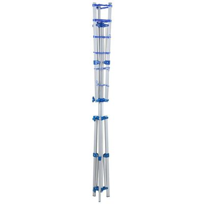 Varal de Chão Parabólico Mor 006052 em Alumínio - Prata/Azul