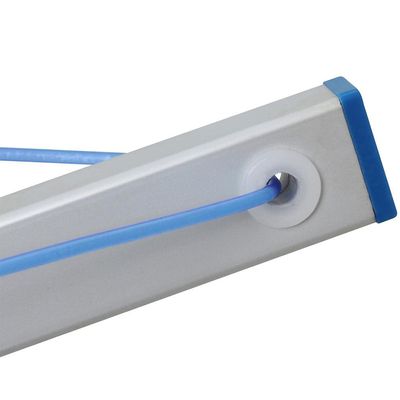 Varal de Chão Parabólico Mor 006052 em Alumínio - Prata/Azul