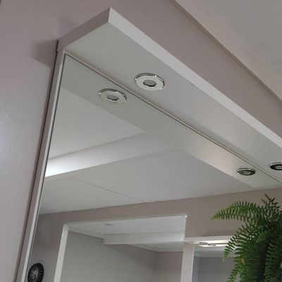 Espelho Para Banheiro Com Led 80cm Mdf Freijó- On Móveis