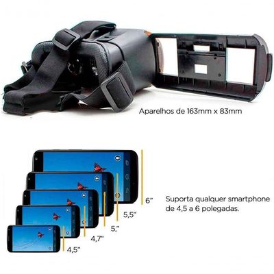 Oculos De Realidade Virtual 3d Vr Box + Controle Bluetooth