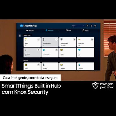 Smart TV 98" Samsung Crystal UHD 4K UN98DU9000 com Wi-Fi integrado, Bluetooth, Gaming Hub, Alexa e Som em Movimento Virtual