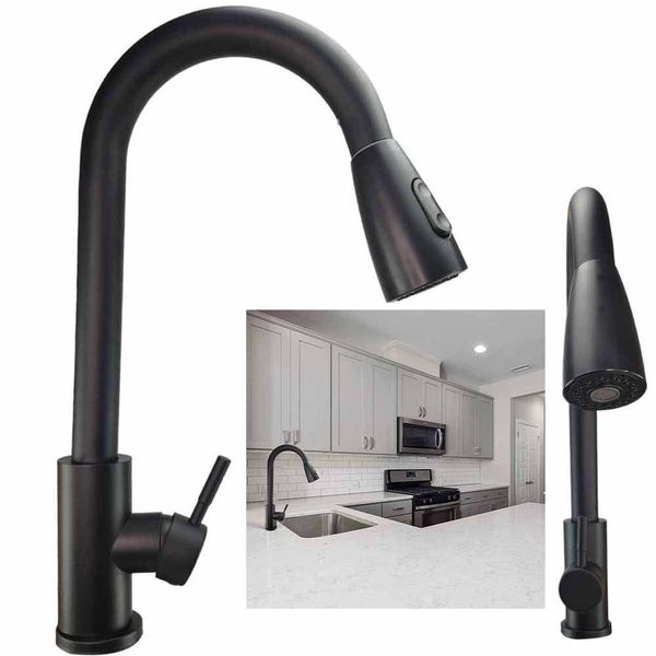 Torneira Goumert Pull Down Monocomando Cozinha Flexivel Agua Fria Quente Cuba Mesa Limpeza