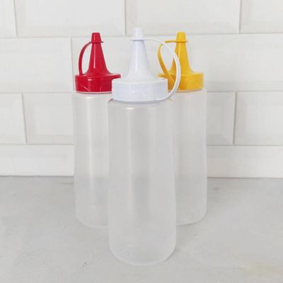 Kit 60 Bisnagas Plásticas para Molho 250ml Ketchup Maionese