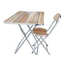 Mesa Portatil Madeira Camping Aluminio Festa Suporte Notebook Dobravel 70x50cm Home Office Multiuso