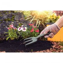 Ancinho Com 3 Dentes Para Jardinagem Tramontina Em Plástico Grafite