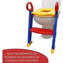 Troninho Infantil Redutor de Assento com Escada Dobrável