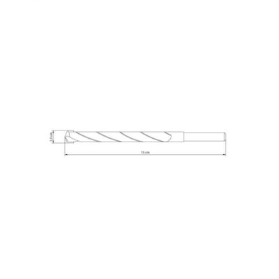 Broca Para Concreto 13x150 Mm 1-2" Tramontina Master Em Aço Com Acabamento Jateado Din 8039