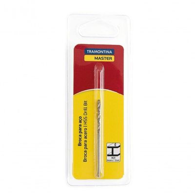 Broca Para Aço 2.6x57mm Tramontina Master Em Aço Rápido Hss Din 338