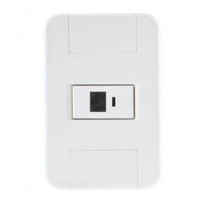 Conjunto 4x2 1 Tomada Telefone Rj11 Tramontina Tablet Branco