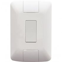 Conjunto 4x2 1 Interruptor Simples Tramontina Aria 6 A 250 V Branco