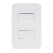 Conjunto 4x2 1 Interruptor Simples 10 A 250 V 1 Interruptor Paralelo 10 A 250 V Tramontina Tablet