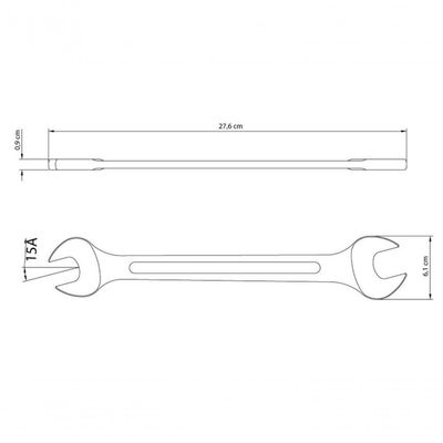 Chave Fixa Tramontina Master 25x28mm Corpo Em Aço Especial Cromado