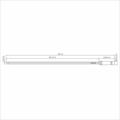 Espeto Para Churrasco Tramontina Com Lâmina Em Inox E Cabo De Madeira 95cm