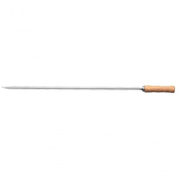 Espeto Para Churrasco Tramontina Com Lâmina Em Inox E Cabo De Madeira 55cm