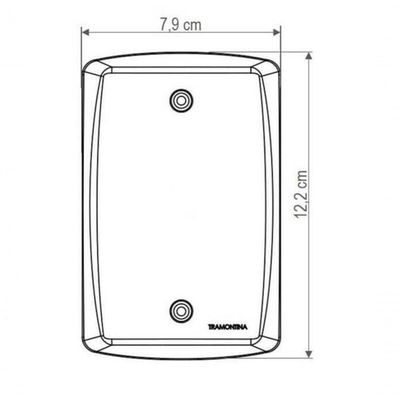 Interruptor Simples 10a 250v Conjunto 4x2 Tramontina Lux2 Branco
