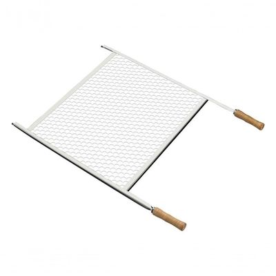Grelha Tramontina Churrasco 83,5x47,1cm Em Aço Inox E Cabo De Madeira