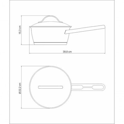 Panela Allegra 20cm Tramontina Em Aço Inox