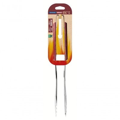 Pegador De Carne Tramontina Churrasco Aço Inox Com Cabo Polywood Vermelho