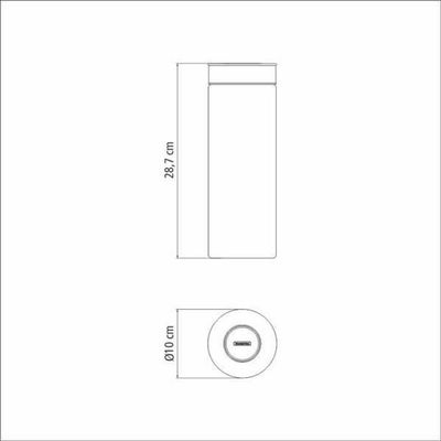 Pote De Vidro Tramontina Purezza Com Tampa De Aço Inox 10cm 1,8 Litros