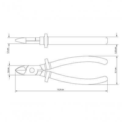 Alicate Tramontina Master Corte Diagonal 6"