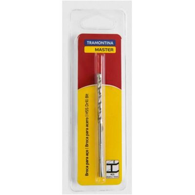 Broca Para Aço 5x86mm Tramontina Master Em Aço Rápido Hss Din 338