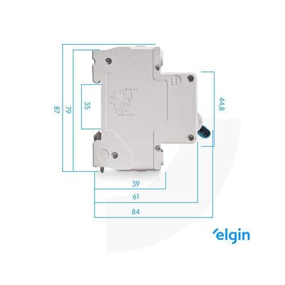 Mini Disjuntor Bipolar Curva C MCB 3KA- 2 Polos 40A Bivolt