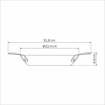 Frigideira Tramontina Profissional Ferro 22cm