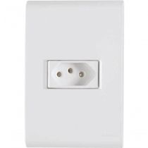 Conjunto 4x2 1 Tomada 2p+t Tramontina Liz 20 A 250 V Branco