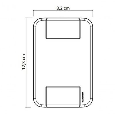 Conjunto 4x2 1 Tomada Rj45 Cat. 6 Tramontina Tablet Branco