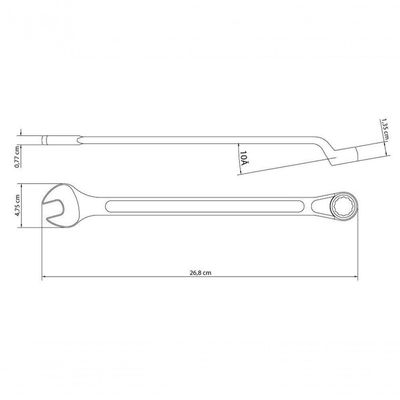 Chave Combinada Tramontina Master 13-16" Com Corpo Forjado Em Aço Especial Cromado