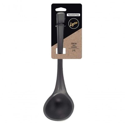 Concha Servir Lyon Em Silicone Cinza