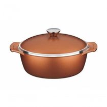 Caçarola Tramontina Lyon Em Alumínio Com Revestimento Starflon Dourado 26cm